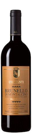 This is a picture of the bottle of the Conti Costanti Brunello di Montalcino Riserva 2019.